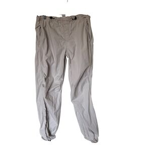 Garage Womens Parachute Jogger Pants Beige Organic Cotton Blend Size S P/S